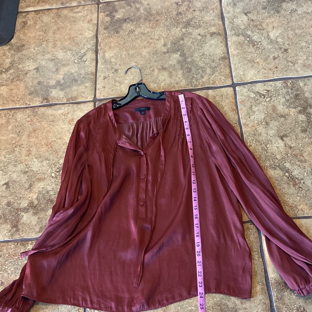J. Crew Silky Shirt size Large - Picture 9 of 12